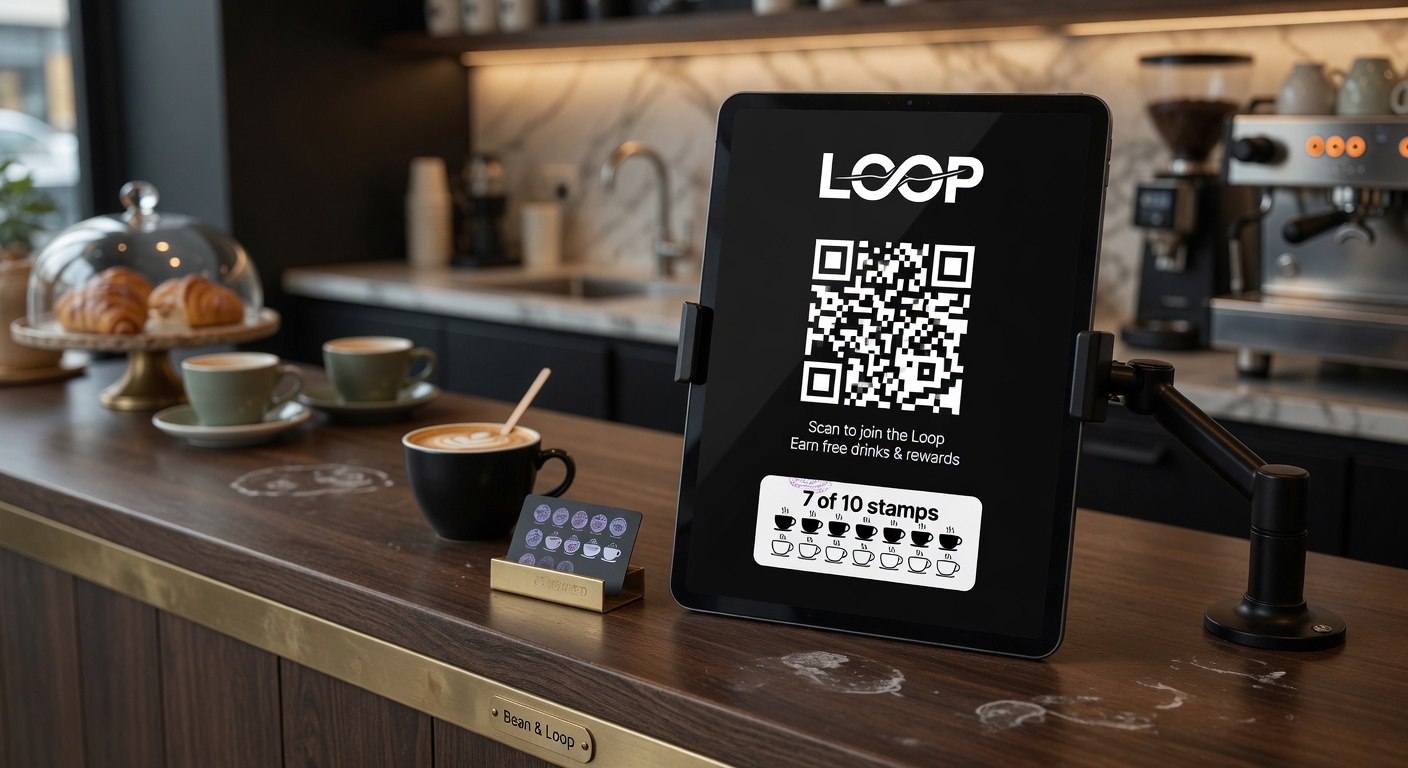 Real LOOP wallet passes on iPhone in everyday shop settings